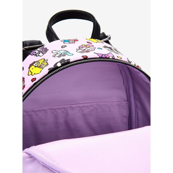 Loungefly Hello Kitty And Friends Half Skeleton Mini Backpack